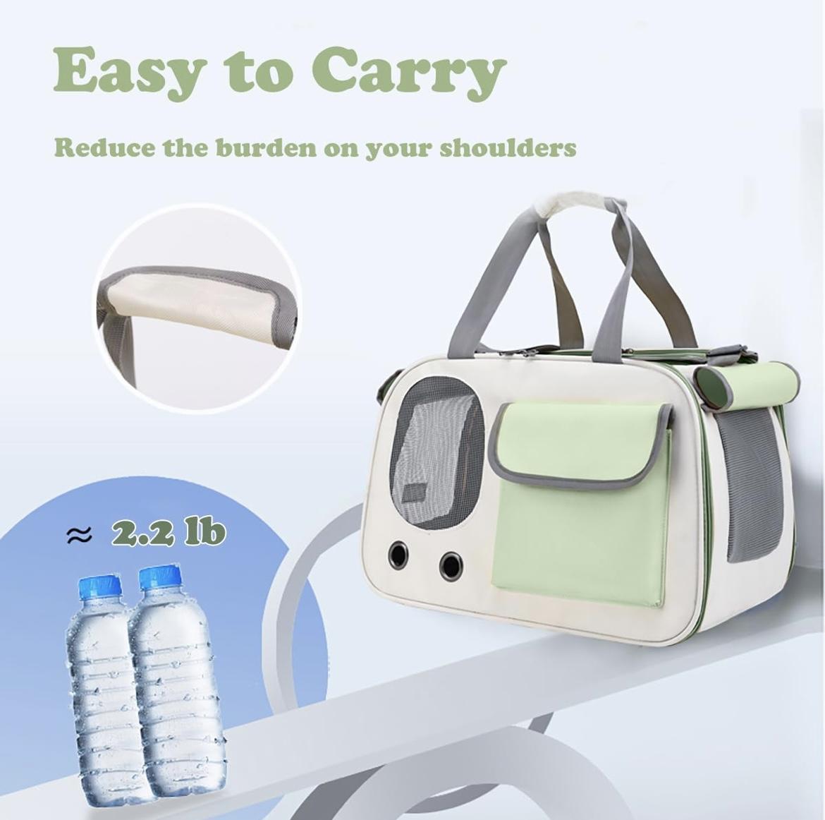 Portable And Lightweight Pet Travel Large Capacity Breathable Shoulder Backpack Cat Bag