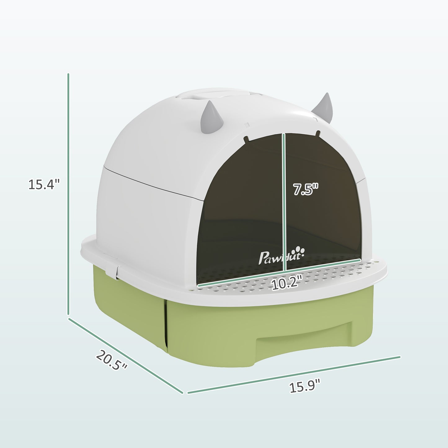 Covered Cat Litter Box with Lid
