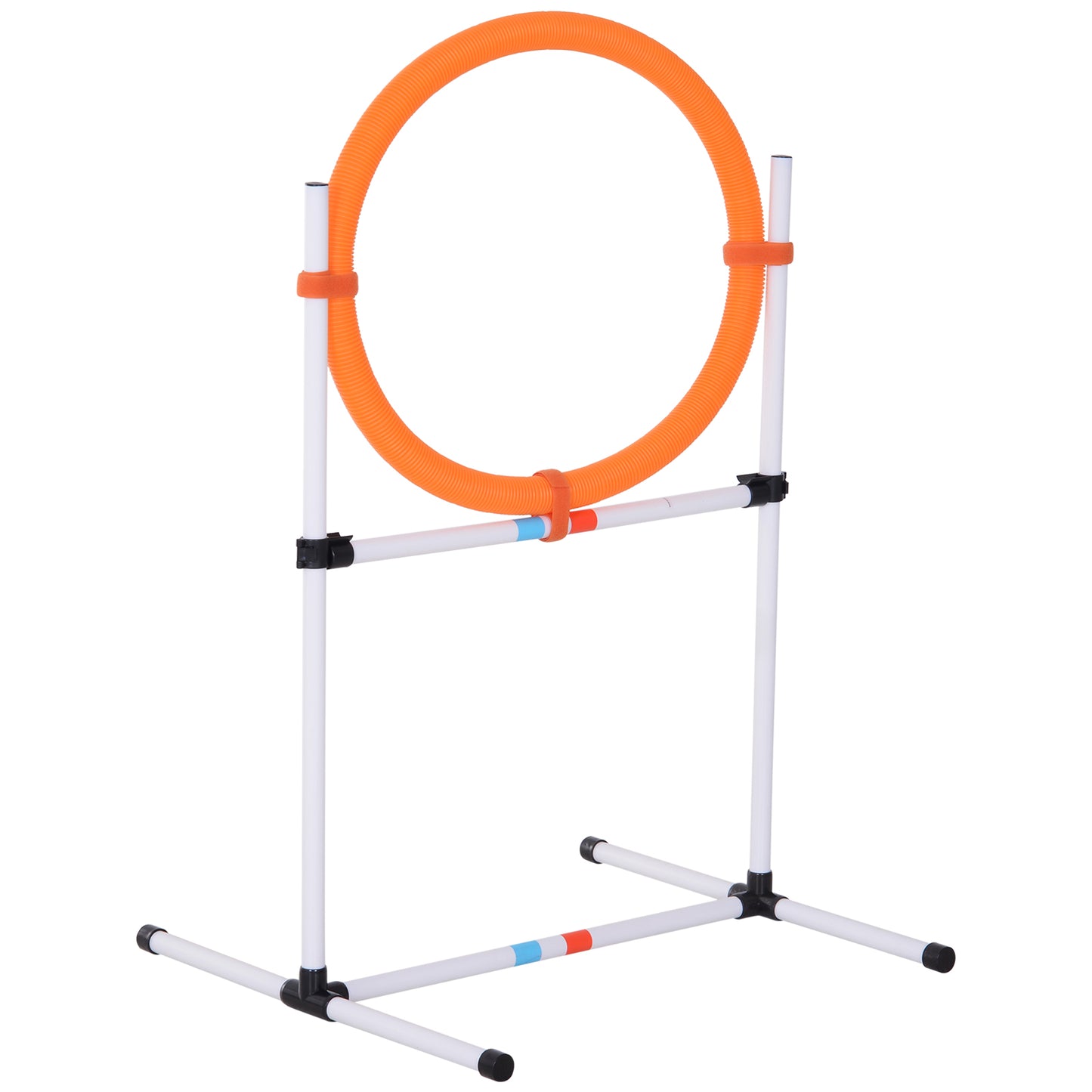 Portable Pet Agility Pet Training Set Dog Obstacle Exercise Adjustable Jump Ring High Jumper w/ Carry Bag