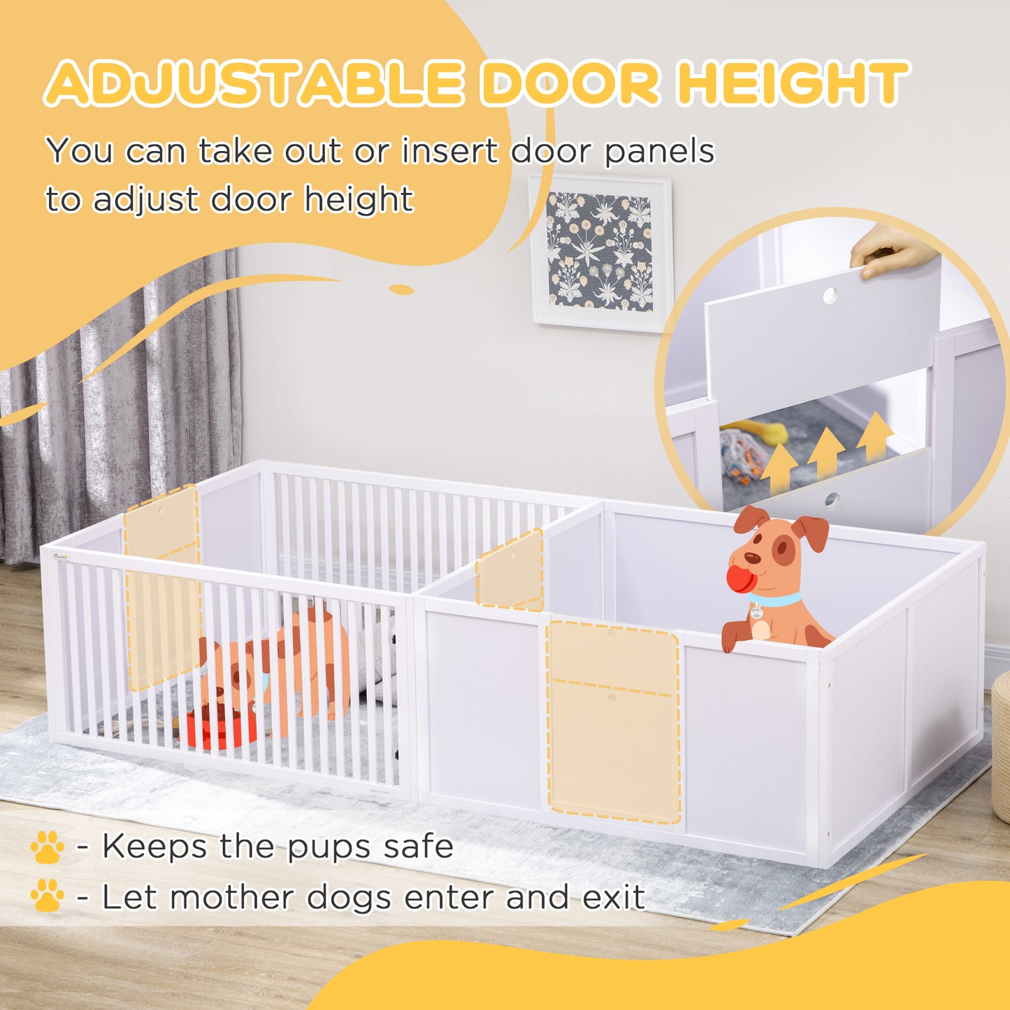 Whelping Box for Dogs Built for Mother's Comfort